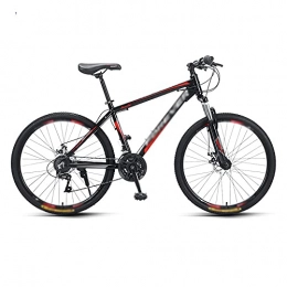 Aoyo Bike 24-speed Mountain Bike 26-inch Bicycle, Variable Speed Off-road Adult Racing To Work Riding(Color:Entry level-aluminum frame black red)