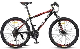 Aoyo Mountain Bike 24-Speed Mountain Bikes, 26 Inch Adult High-carbon Steel Frame Hardtail Bicycle, Men's All Terrain Mountain Bike, Anti-Slip Bikes (Color : Red)