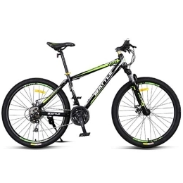 DJYD Bike 24-Speed Mountain Bikes, 26 Inch Adult High-carbon Steel Frame Hardtail Bicycle, Men's All Terrain Mountain Bike, Anti-Slip Bikes, Green FDWFN (Color : Green)