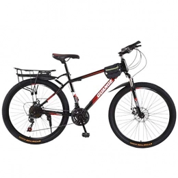 SHTST Bike 26 in / 27.5 in mountain bike ~ 21-speed dual-disc brake variable speed bicycle, Bold shock-absorbing front fork, youth sports bike (Color : Red, Size : 27.5in)
