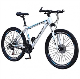 SYCY Bike 26 Inch 21-Speed Bicycle Junior Carbon Steel Full Mountain Bike Full Suspension Road Bikes with Disc Brakes Bicycle MTB