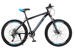 BBZZ Bike 26-Inch Adult Mountain Bike, 7 / 8 / 9 / 10 Speed High-End Mountain Bike, Dual Disc Brakes, Multi-Color Optional, Blue, 10 speed