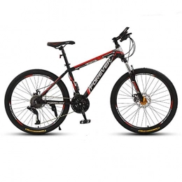 26 Inch Adult Mountain Bike, High Carbon Steel Outroad Bicycles, with Suspension Fork, 24 Speed, Double Disc Brakes, for Outdoors Sport Cycling, Spoke Wheels peng