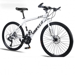 WSS Mountain Bike 26 inch bicycle-mechanical brake-suitable for male and female adult students cross-country mountain bike-white-21speed