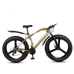 WJSW Mountain Bike 26 Inch Bicycle Mountain Bike for Adult Men Women, Fat Tire MTB Bike, Dual Disc Brake, Hardtail High-Carbon Steel Frame