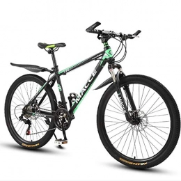 WXX Bike 26 Inch Mountain Bike 24 / 27 Variable Speed Off-Road Men And Women Bicycle Double Disc Brake Outdoor Sports Mountain Bike (Multiple Colors), Green, 24 speed