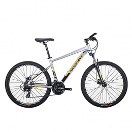 26 Inch Mountain Bike ，24 Speed Adult Road Bicycle Aluminum Alloy Frame Sports Cycling Men Women Ride Gray yellow black