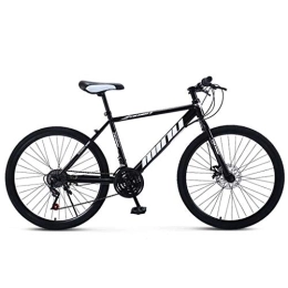 HKPLDE Mountain Bike 26 Inch Mountain Bike 24-Speed Unisex Bicycle Adult Student Outdoors Sport Cycling Road Bikes Wheels With Disc Brakes-black-24speed