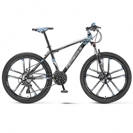 26-inch Mountain Bike, 30 Speed Men Women Off-road Bike, Bicycle, 10 Knife Wheels, Double Disc Brake (Color : Blue, Size : 26inches)