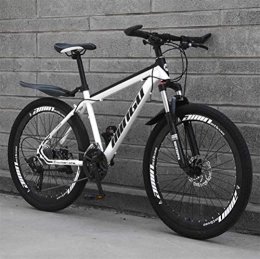 WJSW Mountain Bike 26 Inch Mountain Bike Adult Men And Women Variable Speed City Road Bicycle (Color : White, Size : 21 Speed)