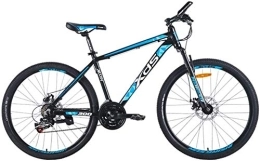 Aoyo Bike 26 Inch Mountain Bikes, Aluminum 21 Speed Mountain Bike with Dual Disc Brake, Adult Alpine Bicycle, Anti-Slip Bikes, Hardtail Mountain Bike, (Color : Dark Blue, Size : 17 Inches)