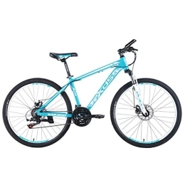 DJYD Bike 26 Inch Mountain Bikes, Aluminum 21 Speed Mountain Bike with Dual Disc Brake, Adult Alpine Bicycle, Anti-Slip Bikes, Hardtail Mountain Bike, Orange, 17 Inches FDWFN (Color : Blue)