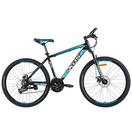 DJYD Bike 26 Inch Mountain Bikes, Aluminum 21 Speed Mountain Bike with Dual Disc Brake, Adult Alpine Bicycle, Anti-Slip Bikes, Hardtail Mountain Bike, Orange, 17 Inches FDWFN (Color : Dark Blue)