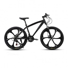 26 Inch Mountain Bikes, Men's Dual Disc Brake Hardtail Mountain Bike, Bicycle Adjustable Seat, High-Carbon Steel Frame