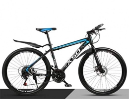 WJSW Mountain Bike 26 Inch Off-road Mountain Bike Bicycle, City Men And Women Sports Leisure Shift Bicycle (Color : Black blue, Size : 24 speed)