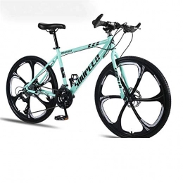 WSS Mountain Bike 26 inch ultralight bicycle-mechanical brake-suitable for adult students off-road to work mountain bike Green-24 speed