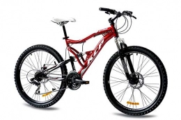 KCP Bike 26" KCP MOUNTAIN BIKE BICYCLE ATTACK 21 speed SHIMANO UNISEX red - (26 inch)