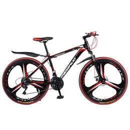 Dsrgwe Mountain Bike 26" Mountain Bikes, Lightweight Aluminium Alloy Frame Bicycles, Dual Disc Brake and Front Suspension (Color : Black, Size : 24 Speed)