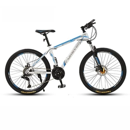 KOSFA Mountain Bike 26'' Wheel Mountain Bike / Bicycles for Men 21 / 24 / 27 / 30 Speeds Thickened High Carbon Steel Frame with Mechanical Double Discbrake and Lockable Suspension Fork, G, 24 Speed