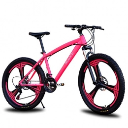 FXMJ Bike 26" Womens MTB Mountain Bike, Outdoor Bicycle, Full Suspension MTB Bikes, Double Disc Brake Bicycles, High-carbon Steel Frame, 24 Speed
