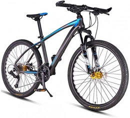 26inch 27-Speed Mountain Bikes, Dual Disc Brake Hardtail Mountain Bike, Mens Women Adult All Terrain Mountain Bike, Adjustable Seat & Handlebar,Red (Color : Blue)