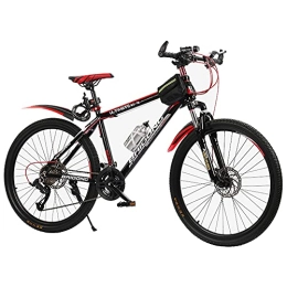 SHANJ Bike 26inch Adult Mens and Womens Mountain Bikes, Dual Disc Brakes, 21-Speed, Youth Mountain Bicycles, Outdoor Fitness Sports Road Bikes