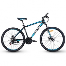 Dsrgwe Bike 26inch Mountain Bike, Aluminium Alloy Frame Bicycles, 17" Frame, Double Disc Brake and Front Suspension, 21 Speed (Color : B)