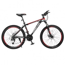 Dsrgwe Bike 26inch Mountain Bike, Aluminium Alloy Frame Bicycles, Double Disc Brake and Front Suspension (Color : B, Size : 30 Speed)