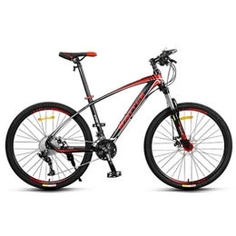 LADDER Bike 26inch Mountain Bike, Aluminium Alloy Frame Bicycles, Double Disc Brake and Locking Front Suspension, 33 Speed (Color : Red)