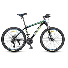 Dsrgwe Mountain Bike 26inch Mountain Bike, Aluminium Alloy Frame Hardtail Bicycles, Double Disc Brake and Front Suspension, 27 Speed (Color : B)