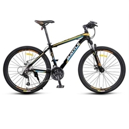 Dsrgwe Bike 26inch Mountain Bike, Aluminium Alloy Frame Hardtail Mountain Bicycles, Dual Disc Brake and Locking Front Suspension, 27 / 30 Speed (Color : A, Size : 30 Speed)