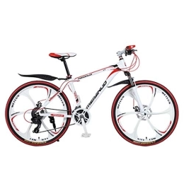Dsrgwe Mountain Bike 26inch Mountain Bike, Aluminium Alloy Frame Mountain Bicycles, Double Disc Brake and Front Suspension (Size : 24-speed)