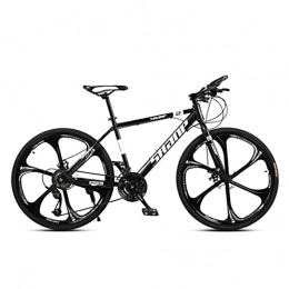 M-YN Bike 26inch Wheels Mountain Bike Daul Disc Brakes Mens Bicycle Front Suspension MTB(Size:21-speed, Color:Black)