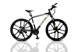 LEONX Mountain Bike 27.5 inch Mountain Bike Galaxy Aluminium Alloy MTB Suspension Mens Bicycle 24 Gears Dual Disc Brake with Hydraulic Lock Out Fork & Hidden Cable Design for Adults Bikes (Black / Green)