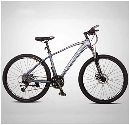 IMBM Bike 27-Speed Mountain Bikes, 27.5 Inch Big Tire Mountain Trail Bike, Dual-Suspension Mountain Bike, Aluminum Frame, Men's Womens Bicycle (Color : Blue)