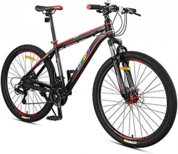 Zjcpow Bike 27-Speed Mountain Bikes, Front Suspension Mountain Bike, Adult Women Mens All Terrain Bicycle With Dual Disc Brake, Red (Color : Black, Size : 24 Inch) xuwuhz (Color : Black)