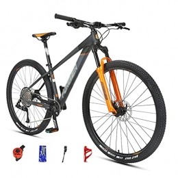 WANYE Mountain Bike 29 Inch Mountain Bike, 12 Speed Bicycle Front Suspension Men or Women Lightweight MTB With Double Disc-Brake, Internal Routing, Multiple Colors orange-12speed