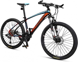 Suge Bike 33 Speed Mountain Bikes, Men Aluminum Frame Disc Brake Mountain Bike, Womens Mountain Bicycle, All Terrain Mountain Bike, Gray, 26 Inch (Color : Blue, Size : 27.5 Inch)