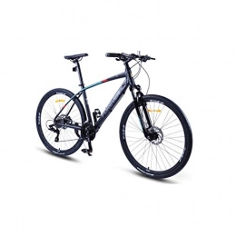 8haowenju  8haowenju Bicycle, 26-inch 27-speed Aluminum Alloy Road Bike, Double Disc Brakes, Racing Car, Male And Female Students Bicycle (Color : Black blue, Edition : 27 speed)