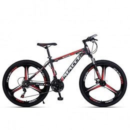 T-NJGZother Bike Adult Bicycle Mountain, Explorer Shock Absorbing Double Disc Brakes, Shifting Students-Black Red Three Knife Wheel_24 Inch 27 Speed，Seat For Mountain Bikes