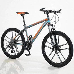 Bicycle Accessories Bike Adult mountain bike 21 / 24 / 27 / 30 speed with dual-disc front suspension, outdoor mountain bike lightweight aluminum frame mountain bike, stable and wear-resistant bicycle