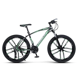 Generic Bike Adult Mountain Bike 21 / 24 / 27S Gears MTB Bicycle Carbon Steel Frame 26 inch Wheel with Disc Brake / Green / 21 Speed (Green 21 Speed)