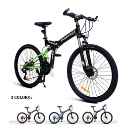 AYDQC Mountain Bike Adult Mountain Bike, 26 Inch 24-Speed Mountain Bike Bicycle Adult Student Outdoors ，Hardtail Mountain Bikes Cycling Road Bikes Exercise Bikes Multiple Colors To Choose (Color : Green) fengong