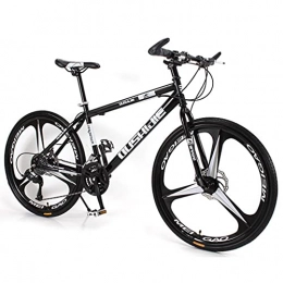 M-YN Mountain Bike Adult Mountain Bike, 26'' Inch Women / Men MTB Bicycles 21 / 24 / 27 Speeds Lightweight Carbon Steel Frame Front Suspension(Size:24speed, Color:black)