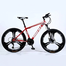SCYDAO Mountain Bike Adult Mountain Bike 26Inch, 26 Inch Wheels 21 / 24 / 27 / 30 Speed 4 Choices, Full Suspension Double Disc Brake Mountain Bike, Lockable Fork Outroad Bicycles Mountain Bike, Style 1, 24 speed