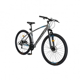 GYP Bike Adult Mountain Bike 27.5" Wheels Men's / Women's 18" Aluminum Frame w / Spring Suspension w / Impact Protected Derailleur Mechanical Disc Brake System (Three Colors Available) (Color : Gray)