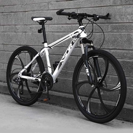 WJSW Bike Adult Mountain Bike, Upgrade Lightweight High-Carbon Steel Frame Snowmobile Bikes, Double Disc Brake Beach Bicycle, 26 Inch Wheels