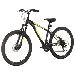 HomeMiYN Bike Adult Mountain Bike with Quick Release Seat Post Clamp Hardtail Mountain Bike 21 Speed 27.5 inch Wheel 38 cm Black