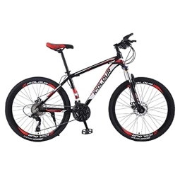 BHMNSP Mountain Bike Adult Mountain Bike with Wheel Derailleur Lightweight Sturdy Aluminum Frame Bicycle with 21 Speed 3 Spoke Dual Disc Brakes Front Suspension Fork for Men(Size:26in)