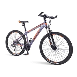 SOHOH Mountain Bike Adult Mountain Bikes, 33 Speed Hardtail Mountain Bike with Dual Disc Brake Aluminum Frame with Front Suspension Road Bicycle for Men Women, Orange, 29in
